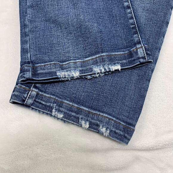 Judy Blue Womens Jeans 5 / 27 Wide Leg High Rise Crop Ankle Medium Wash JB88592 - Picture 6 of 11